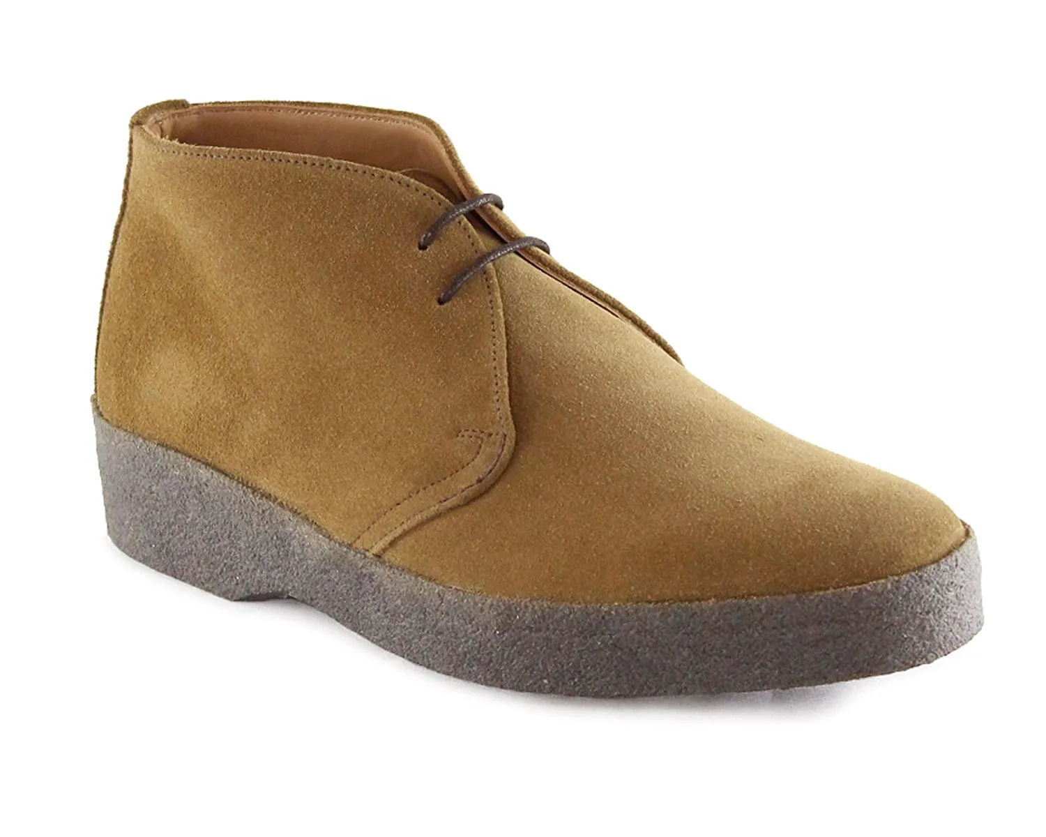 HI TOP Mens Indiana Tan Suede Chukka Boot Crepe Sole by Sanders